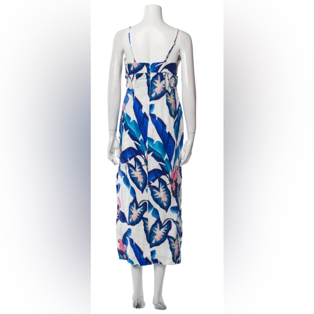 FARM Rio Linen Foliage Dress Large new without tags. - Picture 4 of 4